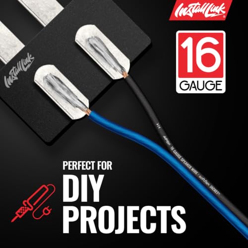 Image of Install Link 16 AWG Gauge Speaker Wire (100 Feet) Car or Home Theater (CCA)