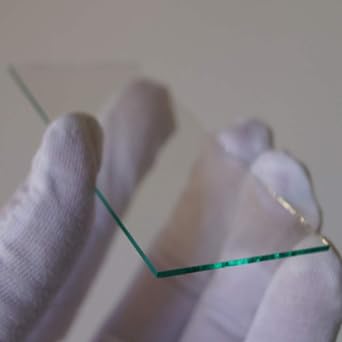 2Pcs ITO Coated Conductive Glass Transparent Indium Tin Oxide Coated Conductive Glass for Laboratory Use 1001001.1mm,<17 ohm/sq ...