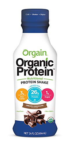 Orgain Organic 26g Grass Fed Whey Protein Shake, Creamy Chocolate - Meal Replacement