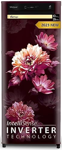 Image of Whirlpool 192 L 3 Star Auto-Defrost Inverter Vitamagic Pro Direct-Cool Single Door Refrigerator (215 VMPRO PRM 3S INV WINE DAFNE-Z, 2023 Model)
