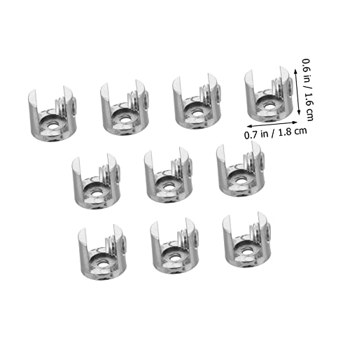 Image of DOITOOL 20pcs Clamp Bracket Rustproof Holder for Mirrors Pictures Easy Installation for Bathroom Living Room Use