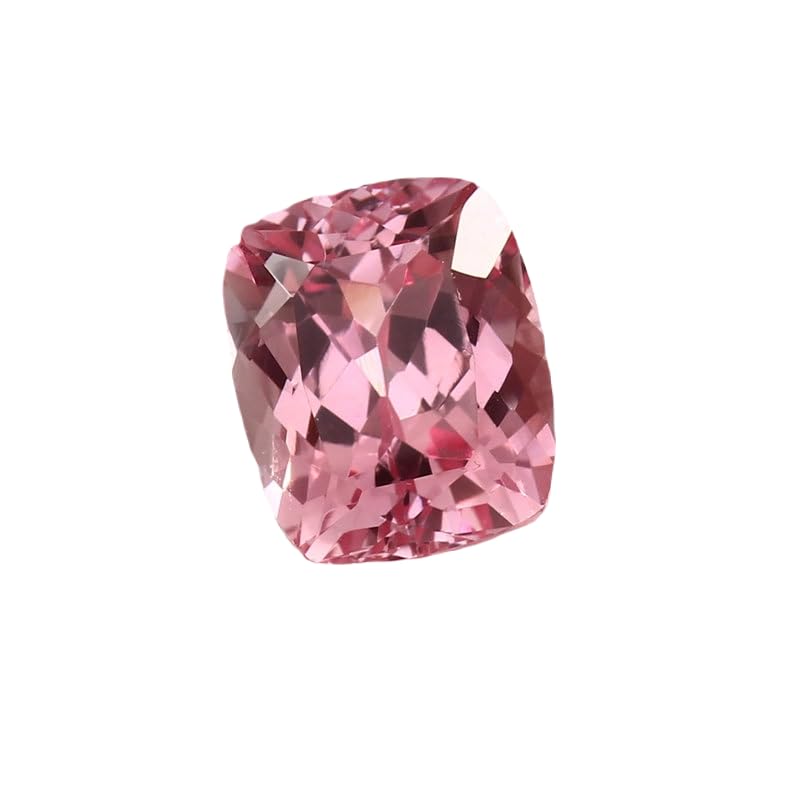 Morganite naturelle en coussin 10x12mm pour création de bijoux DIY