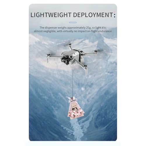 LICHIFIT Sistema de drone Airdrop para DJI Mini 4 Pro Lançador Geomagnético Transporte Entrega Carga