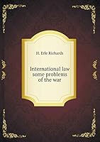 International law some problems of the war 5519320322 Book Cover