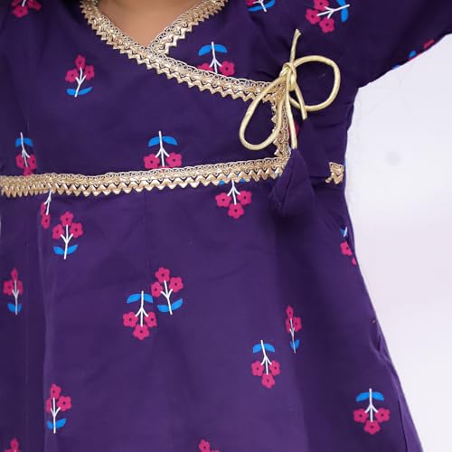 Image of LITTLE GINNIE Girls Kurta Sharara Set | Traditional Ethnic Wear for Kids