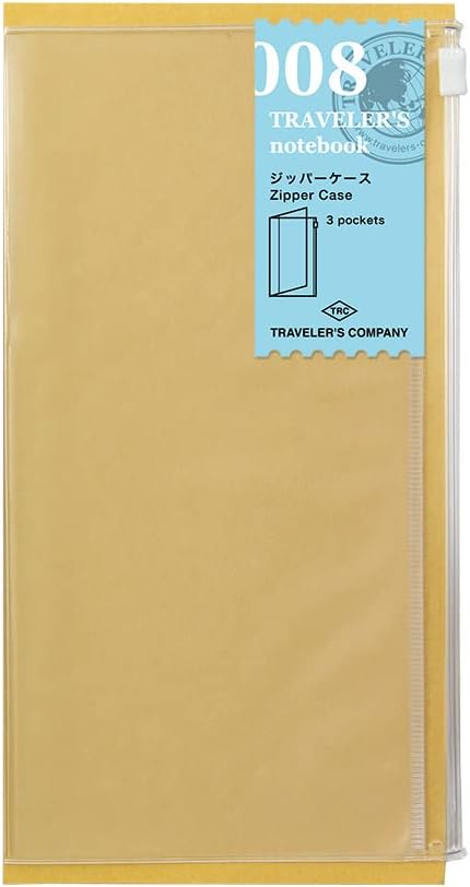 Midori Traveler's Notebook Refill Clear Zipper Pocker (#8)