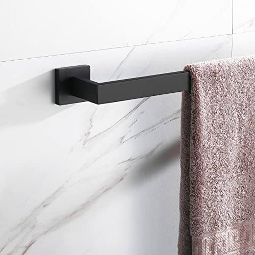 2 Pieces Bath Towel Bars Lanc Matte Black 24-Inch Bathroom Double Towel Racks Kitchen Hand Towel Holders Stainless Steel Wall Mount Towel Hanger Rods,A8804-6Mb #TOP7