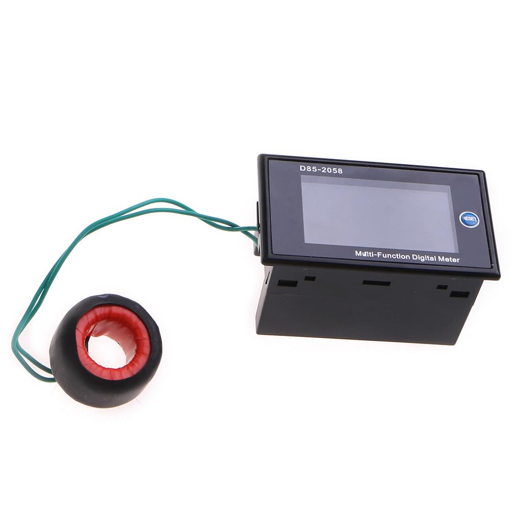 GRABLOOM D85_2058 Single-Phase Voltage Current Frequency Power Monitor AC40-300V/AC200-450V Power Meter AC200-450V AC40-300V 0-100a Digital Wattmeter