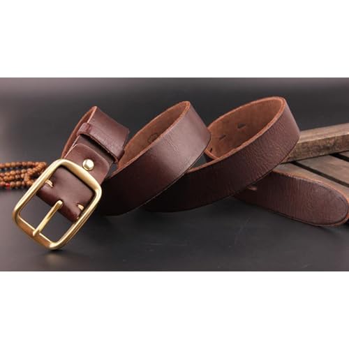 Genuine Leather Belts for Men, Vintage Pin Buckle Reversible Stretch Leather Belt, Luxury Genuine Leather Jeans2