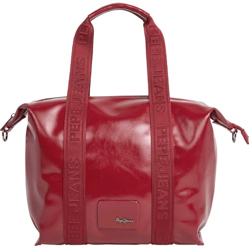 Pepe Jeans BAGBolso Chelsea brillante para mujer, rojo (rojo), talla única, Rojo (Red), Talla única