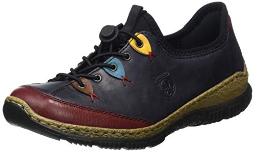 Rieker N3271, Basket Femme, Bleu 35, 40 EU