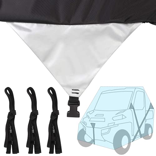 Neverland Utv Cover,300D Heavy Duty Oxford Material Side By Side Covers For Polaris Rzr Yamaha Rhino Can-Am Defender Honda Pioneer Kawasaki Mule Teryx 2-3 Passenger（Up To 125" L #TOP1
