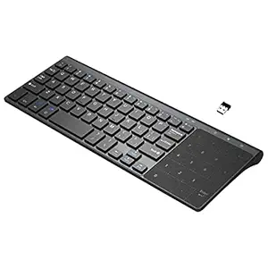 UJEAVETTE Mini Wireless Keyboard with USB Receiver Universal Portable for Pc Notebook
