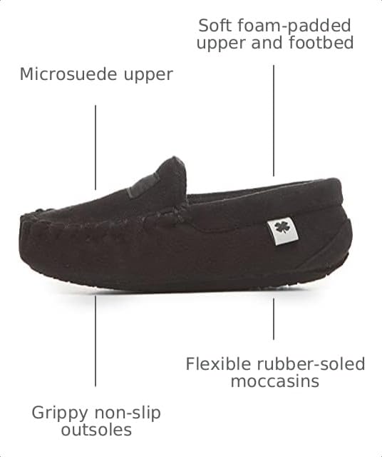 Image of Lucky Brand Boy's Micro-Suede Moccasin Loafer Slippers