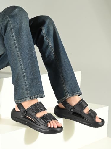 Image of DOCTOR HEALTH SUPER SOFT Men's Sports Sandals | Lightweight EVA Sandals with Back Strap | Anti-Skid Cushioned Comfort Outdoor Casual Walking Sandals