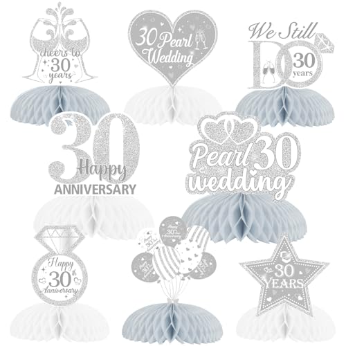 Décoration de table en nid d'abeille pour réussir facilement votre déco de 30 ans de mariage