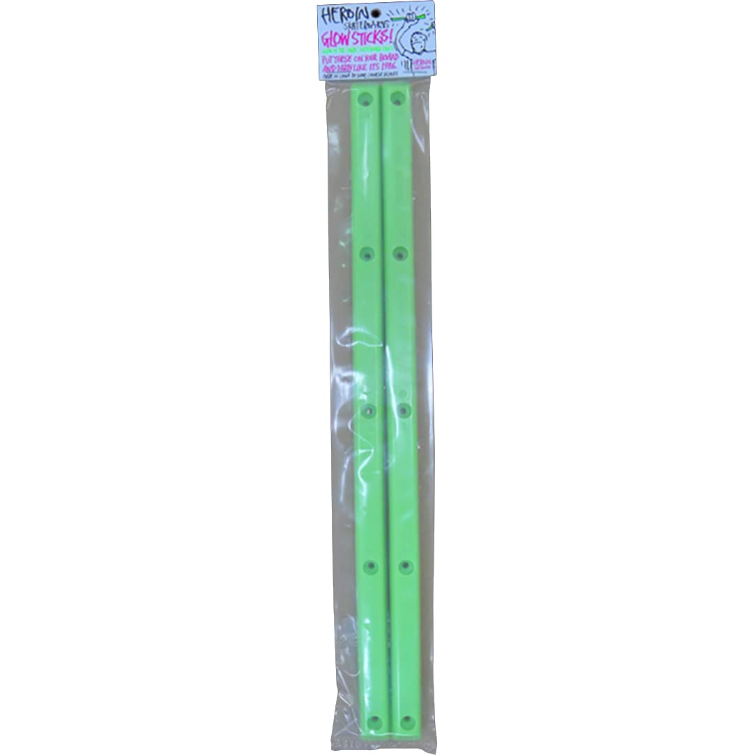Heroin Skateboard Rails Glow Sticks Sliders Pair