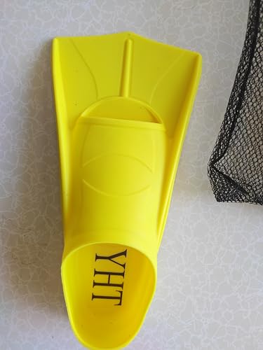 YHT Swimming Fins Silicone Fins Diving Frog Shoes Training Diving Equipment Silicone Frog Shoes (Yellow)