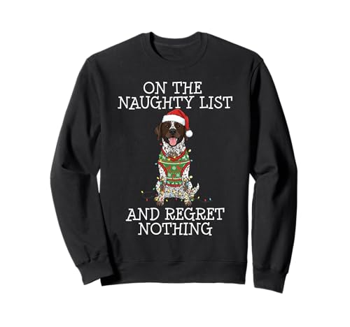 Funny Christmas German Shorthaired Pointer Naughty List �g���[�i�[