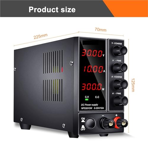 Alimentation CC variable NPS306W avec régulateur de tension précis