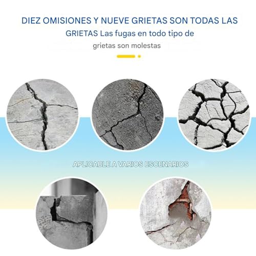 Masilla para hormigón y cemento exterior de 400ml sellador impermeable para suelo y pared 4