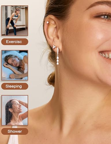 M MOOHAM Dangle Earrings for Women, Hypoallergenic Earring Set - image 5