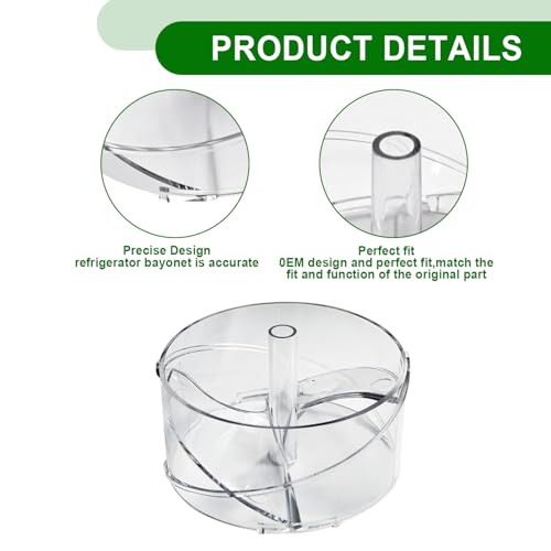 Image of 241685101 Ice Dispenser Drum Part Compatible with Frigidaire Refrigerator 241685101 (AP3959117) Replaces 241685103,1196676,5304404346,7241685101,AH1526412,EA1526412,PS1526412 Ice Bucket Baffle