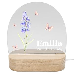 Del Mà Unique Personalisiertes Nachtlicht Juli