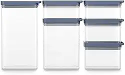 Conjunto de Potes Herméticos Organizadores Electrolux Experience 6 Un Empilhável Modular