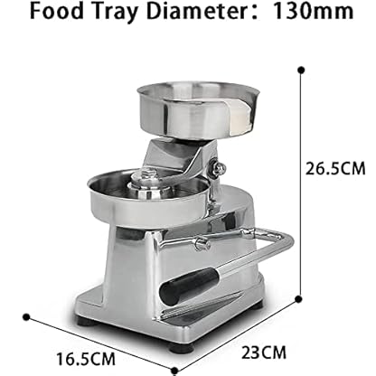 MNSRRN Kommerzielle Hamburger Patties Schimmel, 130mm manuelle Hamburgerformmaschine, runde Fleischformmaschine, Hamburger-Pasteten, die Maschine bilden – Bild 3
