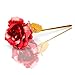 ALLOMN 24K Golden Rose, Artificial Rose Flower Gifts for Her with Luxury Gift Box Great Gift Idea for Valentine's Day, Mother's Day, Birthday, Anniversary (Red)