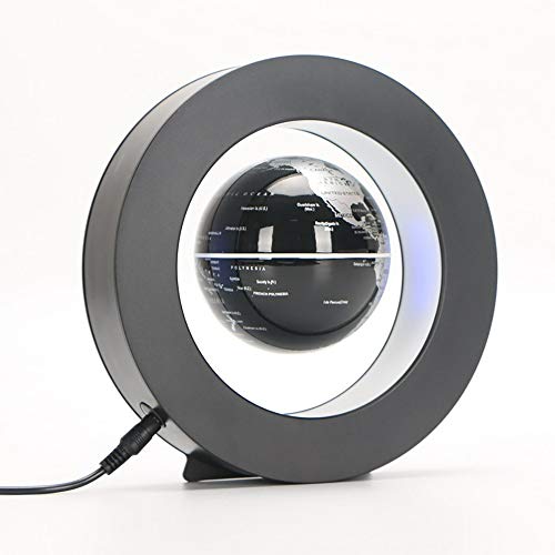 Cool Magnetic Frame Levitating Globe, Premium Inflatable Globe Light Lamp For Office, Gifts