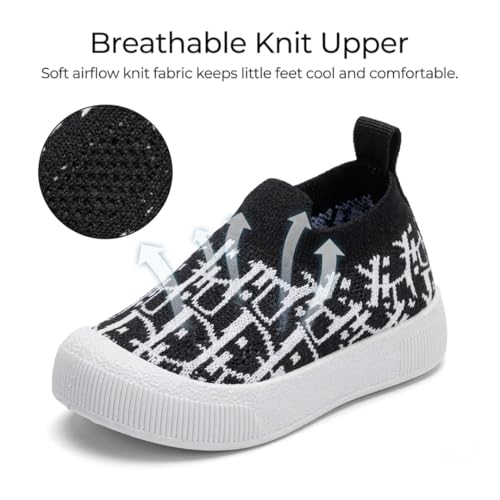 Image of Baby Choo Choo Shoes for Boys & Girls | Soft Slip-On Toddler Shoes with Whistle Heel | Breathable Knit Upper | PVC Sole | Ages 6 Months-3 Years