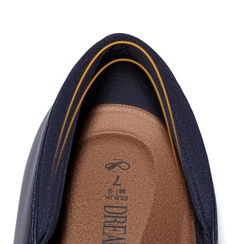 Image of DREAM PAIRS Loafers for Women Slip-on Dressy Comfortable Business Casual Work Office Faux Leather Loafer Shoes with Arch Support