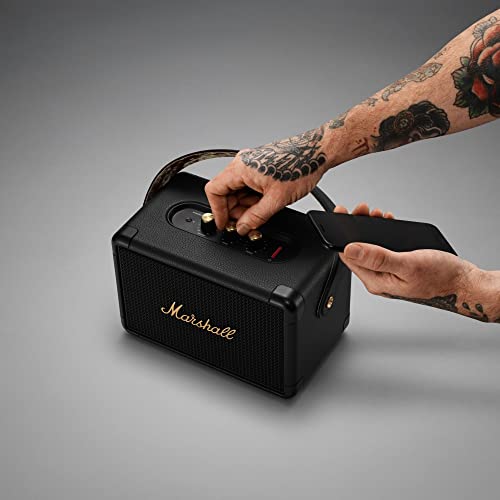 Marshall Kilburn II Portable Bluetooth Speaker, Multi-Directional Sound, 20+ Hours of Playtime - Black and Brass by Marshall - Image 4