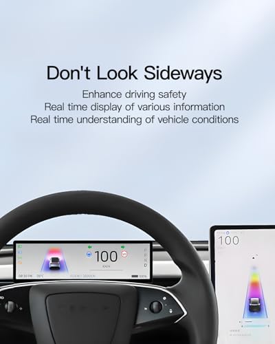 Image of 8.8 inch Smart LCD Display Original Instrumentation Data /Carplay /Video Inputs Exclusive to 2025 Model Y Juniper,Navigation,Voice Control
