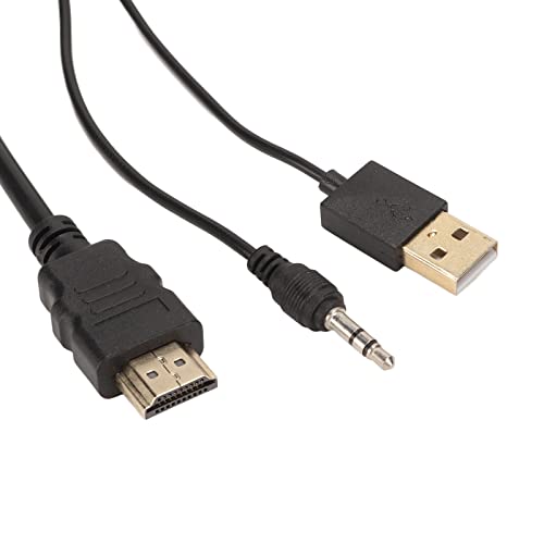 Cabo Adaptador VGA para HDMI 1.8M, HD 1080P Converta Fonte VGA (PC) Em Conector HDMI (TV/Monitor), p