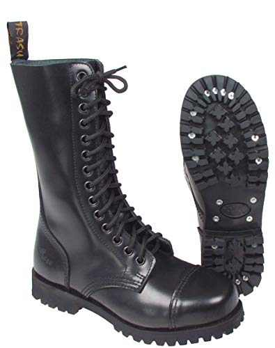 Pure Trash 'Bottes, 14 trous, coque en acier noir - noir - noir,