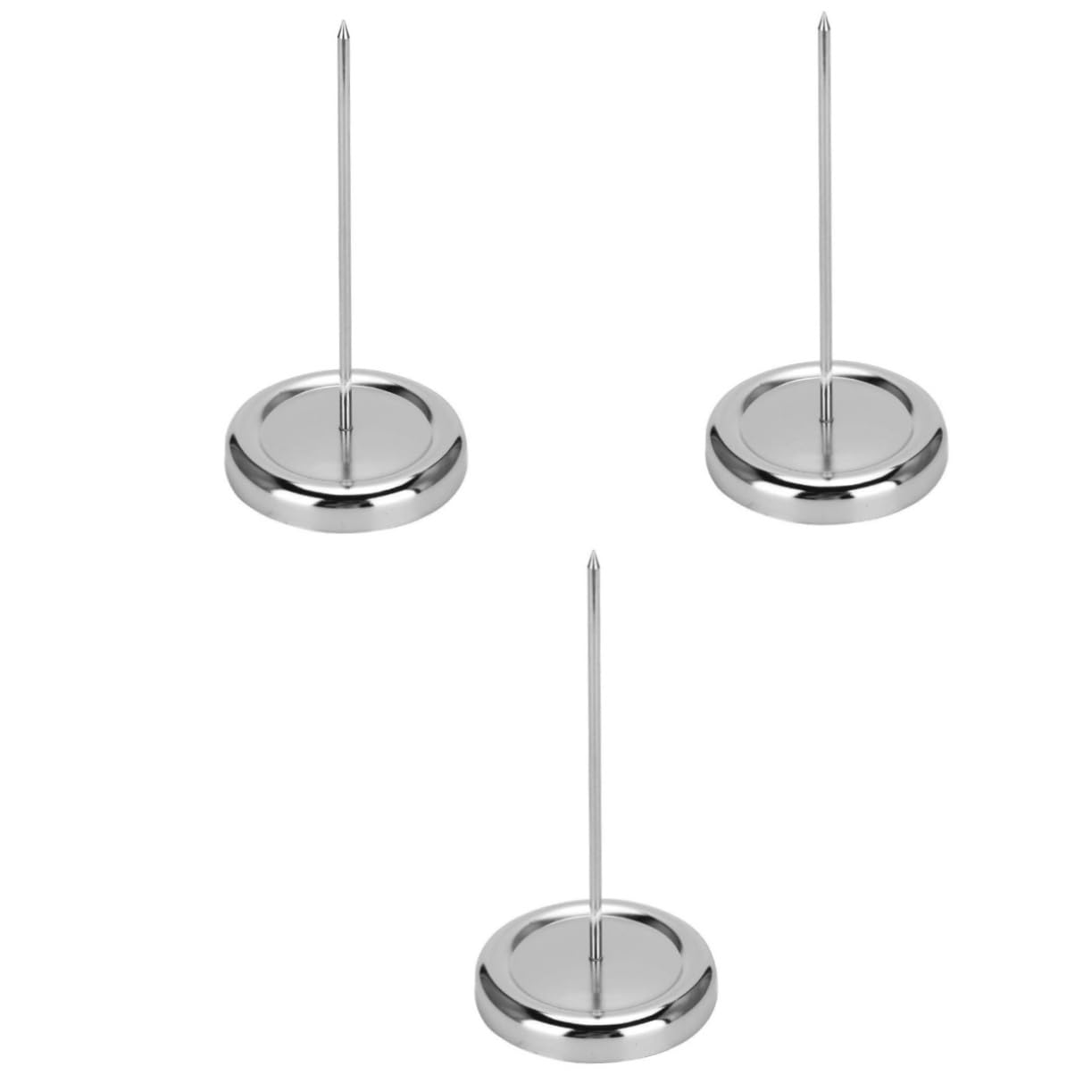 SHINEOFI 3 Piezas insertador organizador facturas clip porta cheques multipropósito Poseedor del ticket Acero inoxidable tenedor de citación carpeta de recibos cuenta oficina Controlar