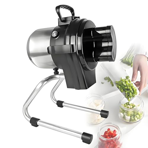 HuanEssentric Robot Cocina Eléctrico,Robot Cocina Comercial,Aparato Rápido Preparar Comidas Picar,Alta Velocidad 6000rpm,para Patatas,Zanahorias,Coles FC110SC