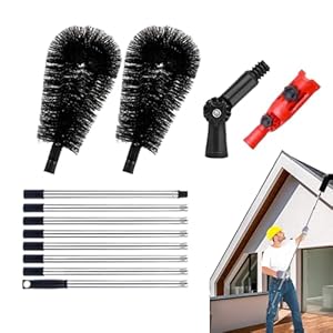 Veeteah Dachrinnenreinigungsbürste mit Teleskopstiel