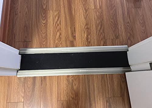 Barre de seuil de transition dorée en aluminium découpable avec rail à clipser