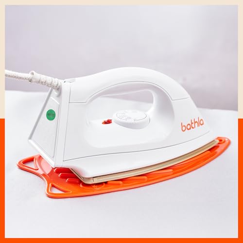 Image of Bathla X-Pres SafeRest Silicone Iron Mat for Hot Iron Rest | Heat-Resistant, Anti-Slip | Washable | Protects Ironing Board from Heat Damage & Keeps Iron Secure - Orange
