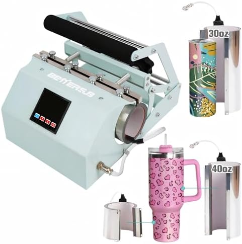 BetterSub 3in1 40 OZ Tumbler Mug Heat Press Machine 30 OZ 20 OZ 1...