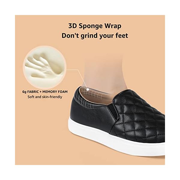 STQ Loafers for Women Memory Foam Slip On Sneakers EleeS Quilted 1.0 Comfort Fall Shoes