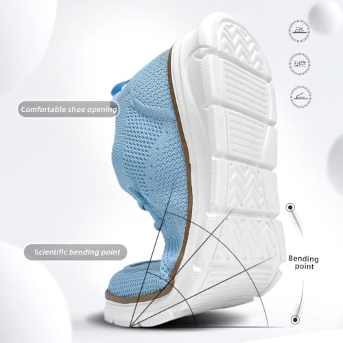 Image of Mens Slip-on Loafers Comfortable Boat Shoes Casual Walking Sneakers Mesh Business Oxfords Work Lightweight Soft Sole