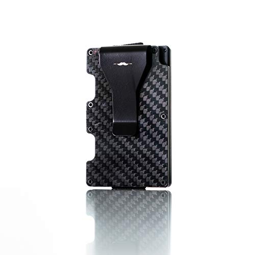 Wallets for Men, Business Card Holder, Money Clip, Credit Card Holder, Minimalist Wallet for Men, RFID Blocking Mens Wallet, Carbon Fiber Wallet, Ideal Slim Wallets for Men, Perfect Mens Gifts
