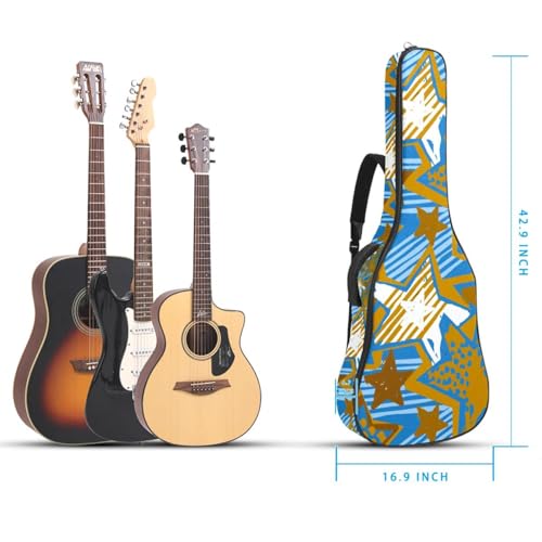 JRHEJTHH Housse de guitare acoustique imperméable et pliable avec bandoulière réglable pour guitare acoustique de 101,6 cm, 104,7 cm, rembourrage épais, motif branches de fleurs personnalisées, - Les Beatles, Paul McCartney, John Lennon, RIngo Starr, George Harrison JRHEJTHH Housse de guitare acoustique imperméable et pliable avec bandoulière réglable pour guitare acoustique de 101,6 cm, 104,7 cm, rembourrage épais, motif branches de fleurs personnalisées, – Image 6