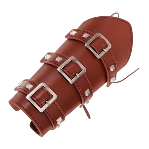 LIFKOME Medieval Knight Wrist Guard Arm Bracers Leather Wristband for Cosplay Renaissance Arm Guard