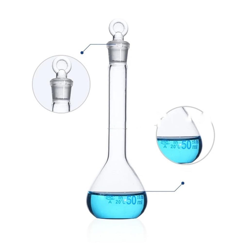 Laborgeräte und -ausrüstung 2 teile/los 1-2000 mL Klar Labor Messkolben Quantitative Shaker Labor Ausrüstung(20mL 2pcs)